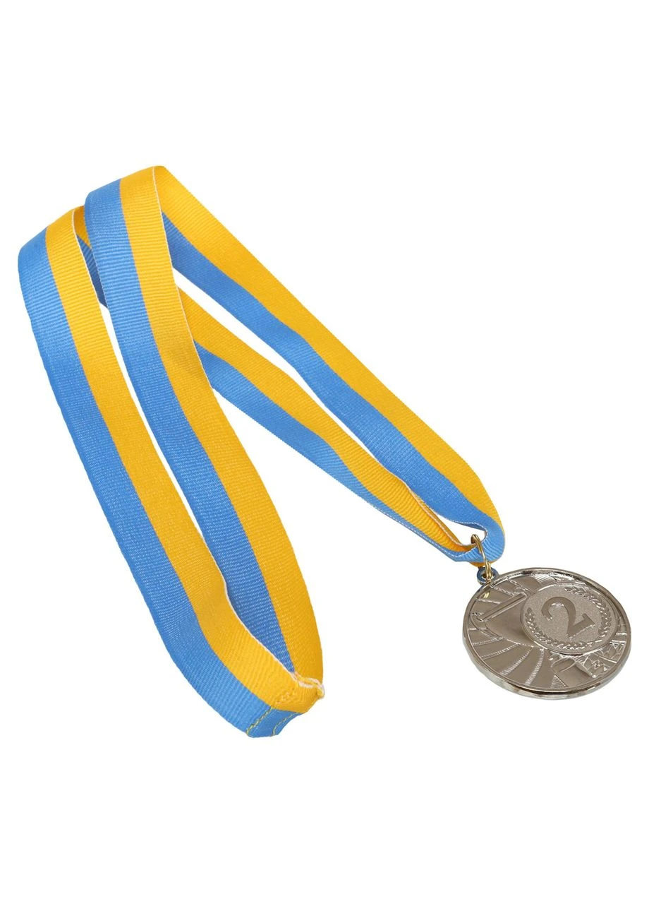 Медаль спортивна зі стрічкою CUP d-5см C-6208 (метал, d-5см, 20g 2-срібло) SP-Sport (361439915)