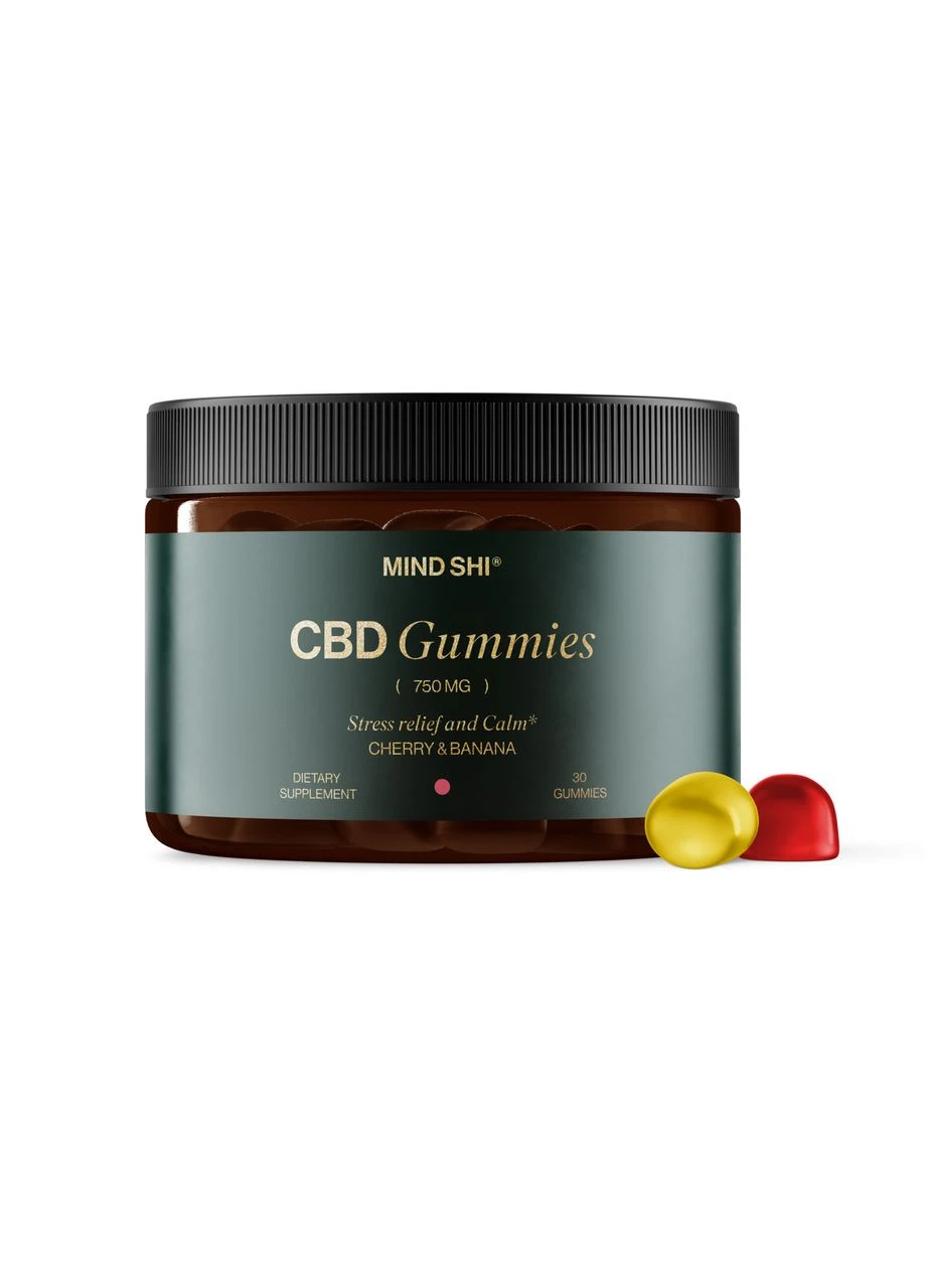 CBD Gummies Full Spectrum 750 mg Cherry & Banana - 30 gummies (До 08.26) Mind Shi (395324100)