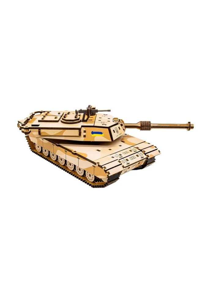 Дерев'яний 3D конструктор "Абрамс" Puz-26917, 187 деталей No Brand (330601030)