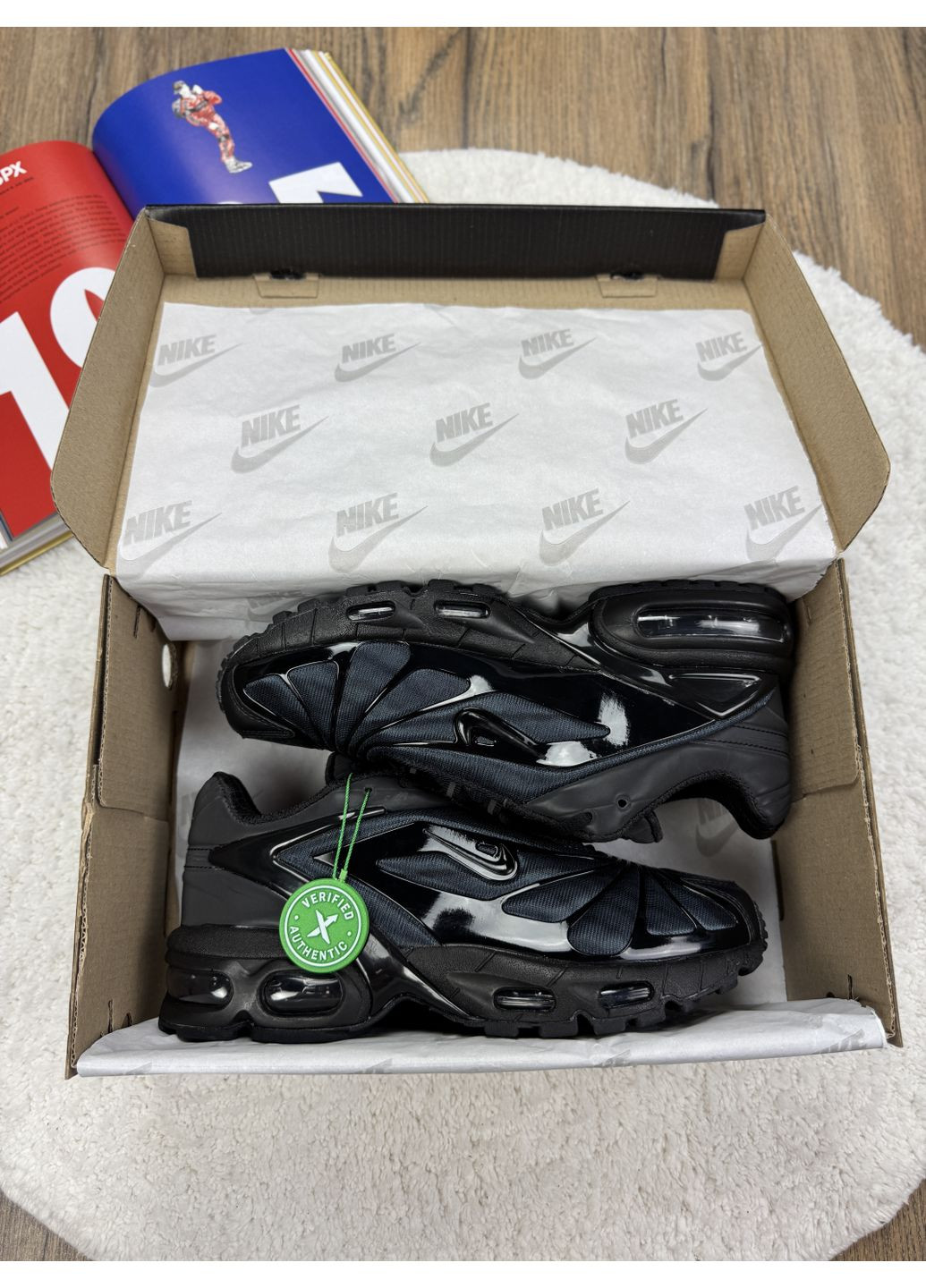 Чорні Осінні кросівки чоловічі nike skepta x air max tailwind 5 black найк скепта аір макс теілвінд No Brand