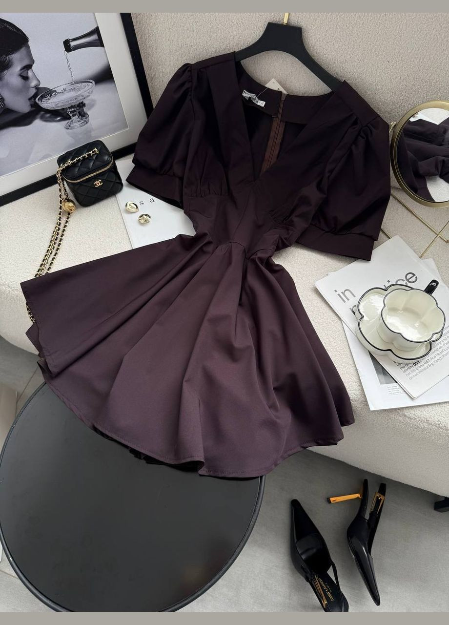 Женский комбинезон Україна комбинезон-шорты однотонный коричневый повседневный