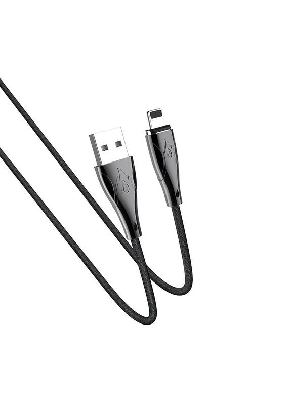 Кабель USB U75 Lightning Cable LED Magnetic Blaze 1.2 M 3A Black Hoco (368698237)