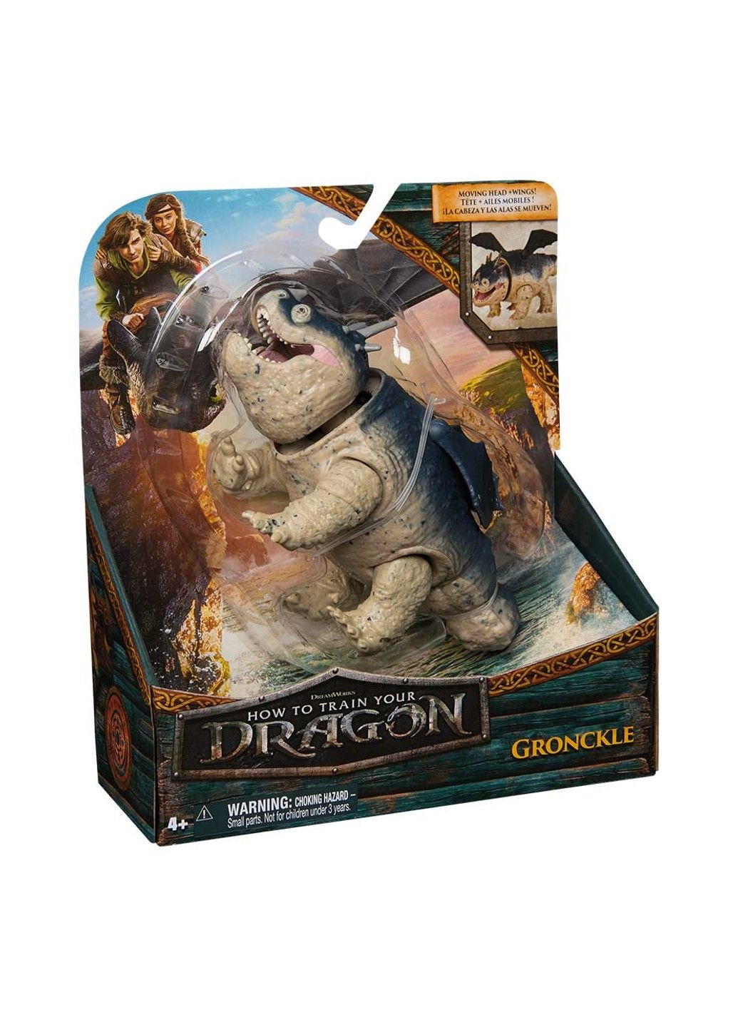 «Як приборкати дракона»: колекційна фігурка дракона Громила Гронкла з механічною функцією Dragons (338434360)