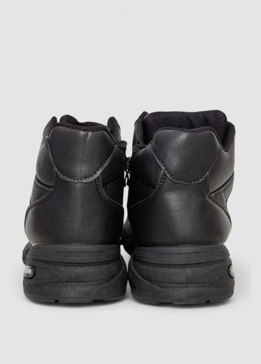 Чорно-білі Осінні кросівки чоловічі на хутрі Ager 243R103-2