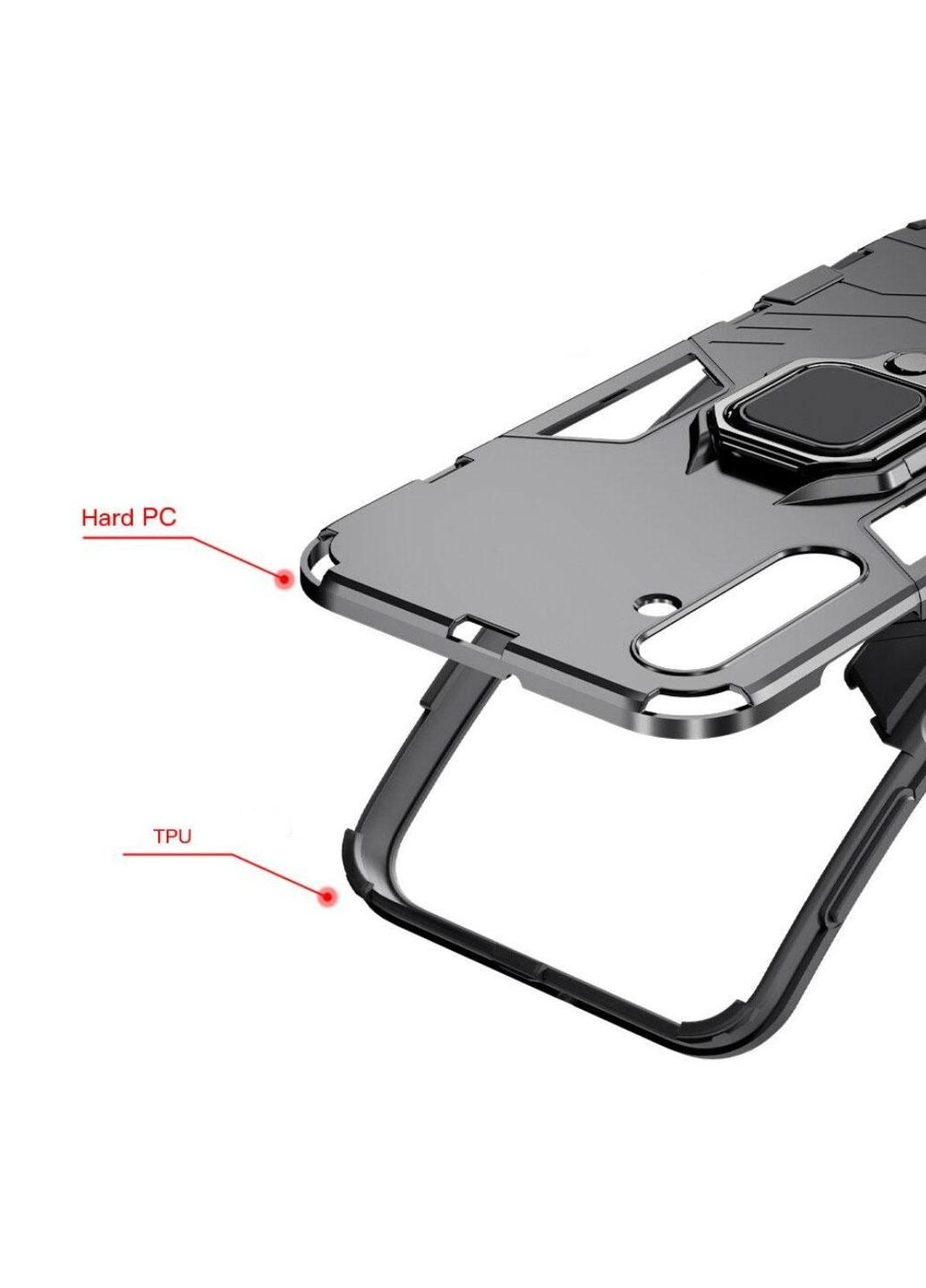 Чехол бампер Ring Armor для Samsung Galaxy S23 Plus (SMS9160) - Black Primolux (268025311)