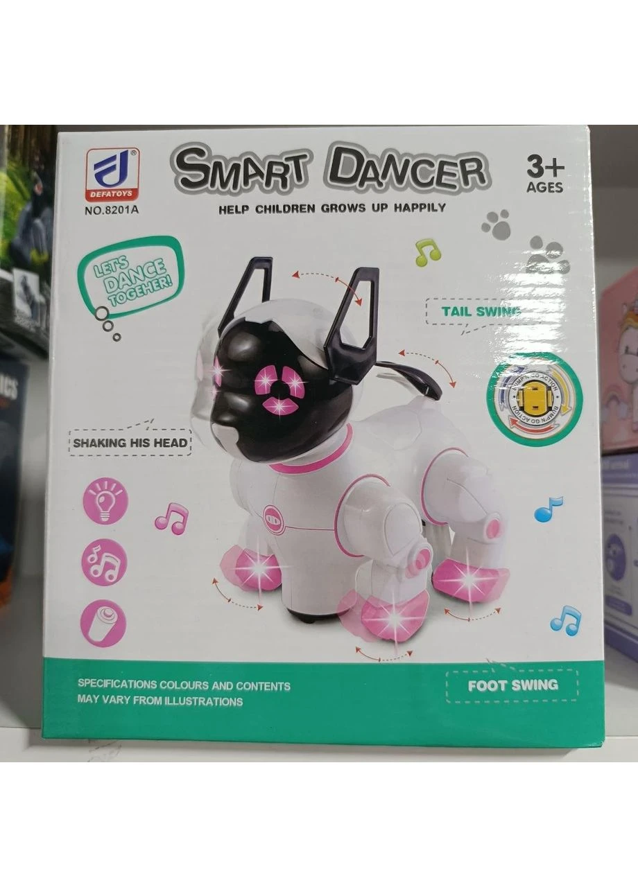 Інтерактивна іграшка робот-собака Smart Dancer музична зі світлом та рухом для дітей 3+ No Brand (396861282)