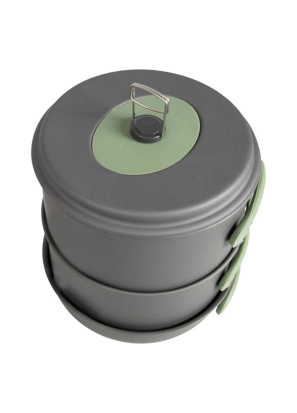 Набір посуду Explorer XL 4 Pieces Hard Anodized Grey/Green (2200249) Bo-Camp (392410185)