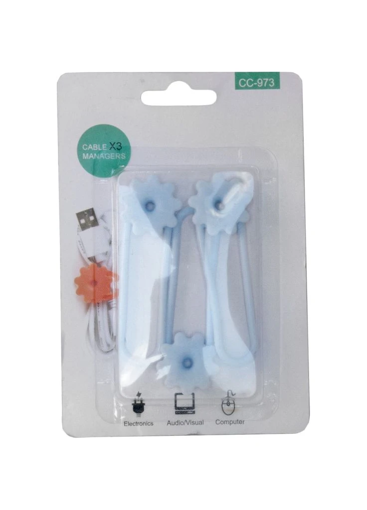 Держатель для кабеля CC-973 Cable Clips, Blue (KBC1805) EXTRADIGITAL (391791004)