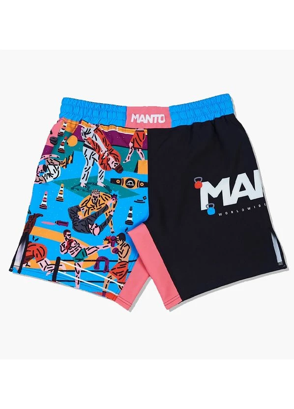 Шорти Fight Shorts Gym 2.0 Black/Multi 3338 MANTO (399395776)