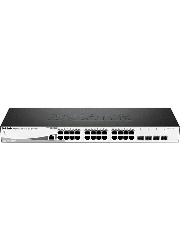 Комутатор DGS-1210-28/ME/B1A 24x1G 4xSFP L2 (DGS-1210-28/ME) D-Link (324436276)