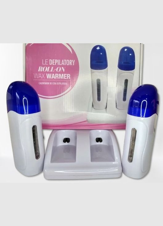 Воскоплав двокасетний Double Deplatory Roll-On Wax Warmer з підставкою для депіляції волосся 40Вт 200мл YRE (334675473)