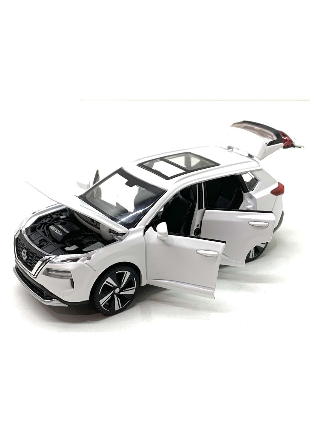 Машина Nissan x trail металопластик 1:32 звук світло інерція Біла (ТК-10415) TK Union Group (301421712)