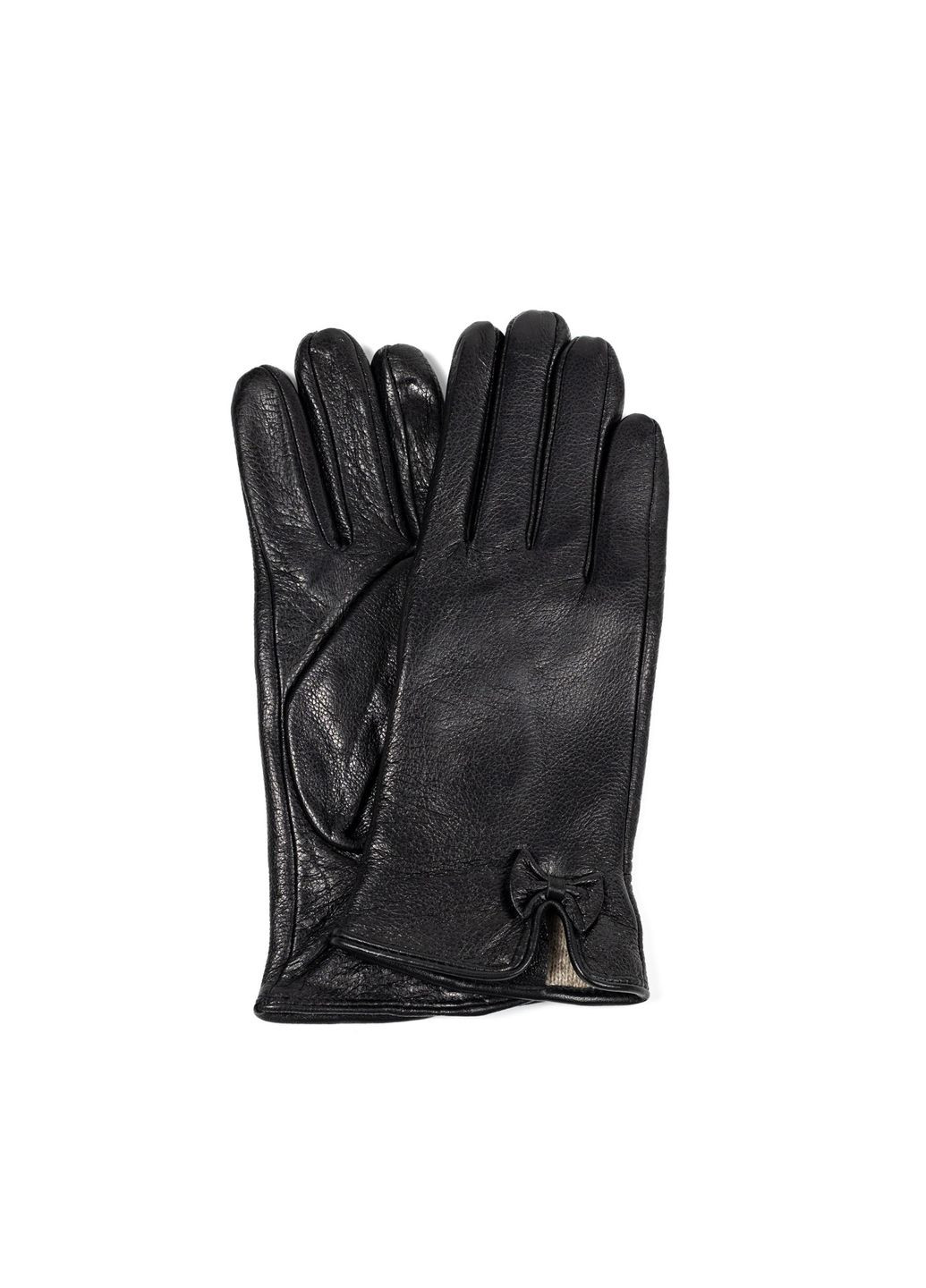 Рукавички жіночі шкіра чорні ІРІДІС LuckyLOOK 585-461 (322790738)