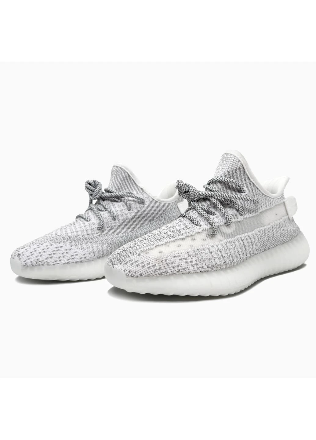 Комбіновані літні кросівки adidas yeezy boost 350 static reflective адідас ізі буст No Brand