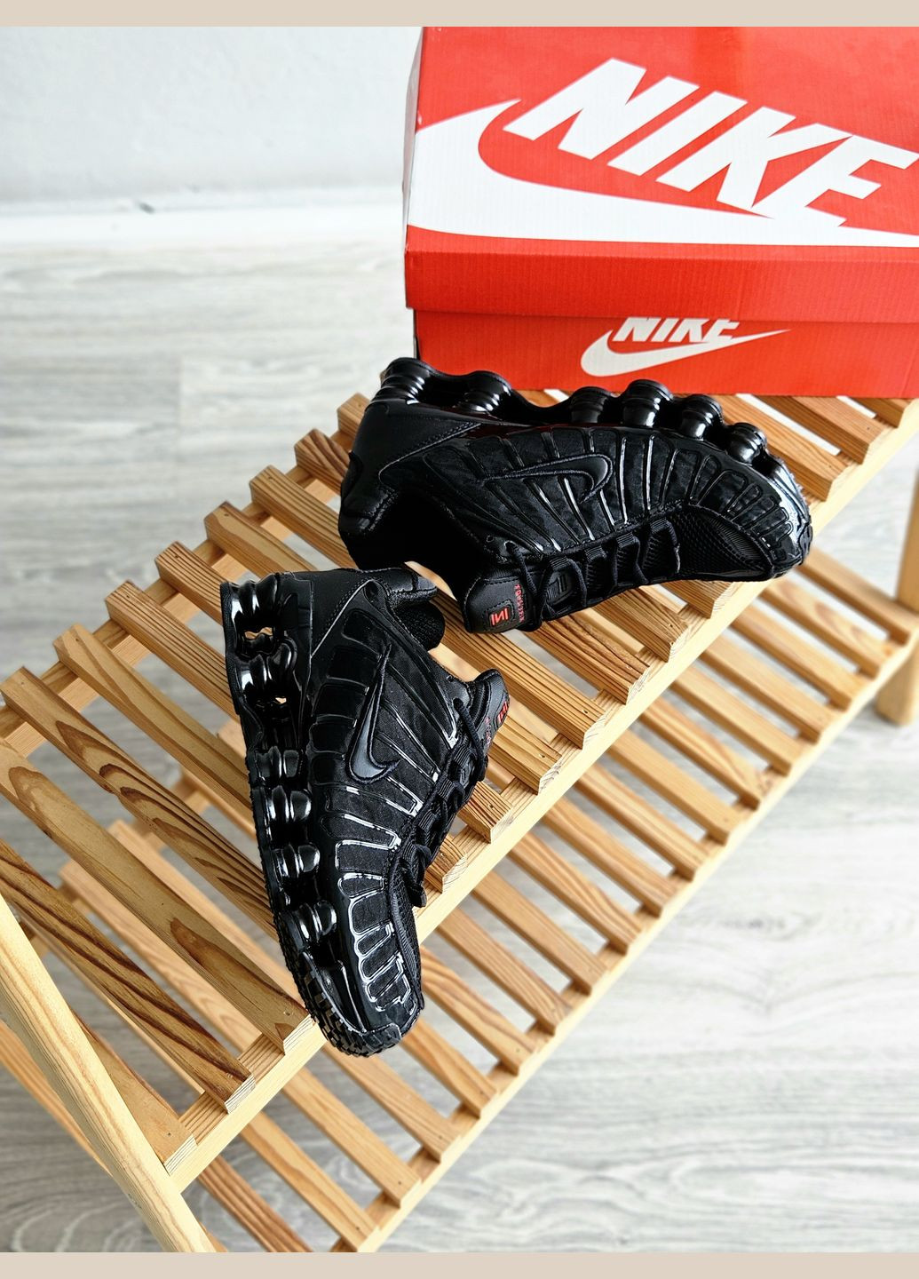 Кросівки жіночі і чоловічі Nike Shox TL black | Найк Шокс тл чорні No Brand чорні демісезони (307288643)