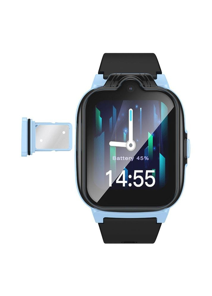 Детские cмарт-часы y104 с поддержкой 4G черно розовые Hoco (345561457)