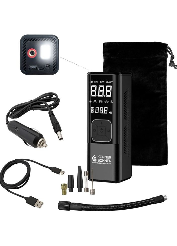 Портативный автокомпрессор KS P20 Konner&Sohnen (322906665)