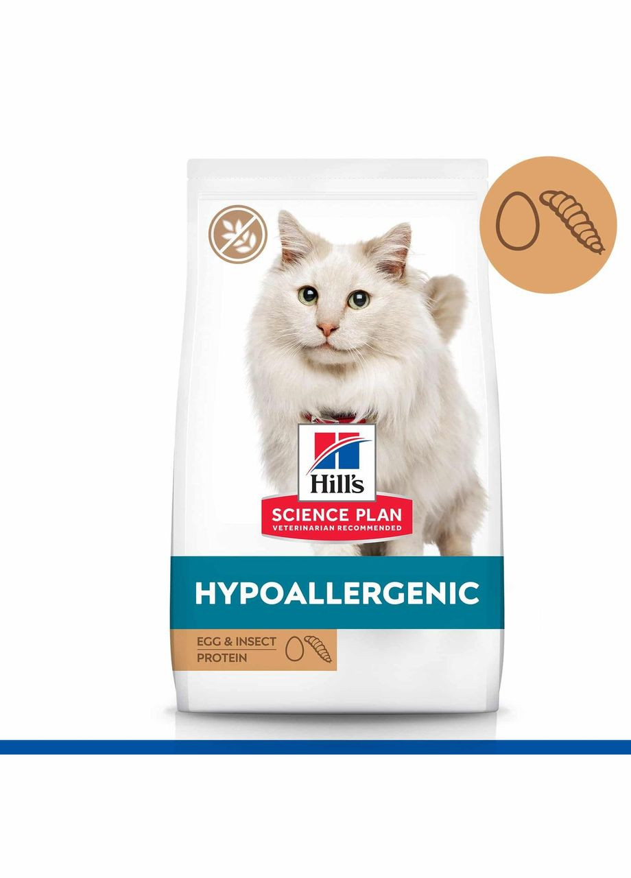 SCIENCE PLAN Adult Hypoallergenic Сухий беззерновий корм для дорослих кішок, 7 кг Hill's (345743188)