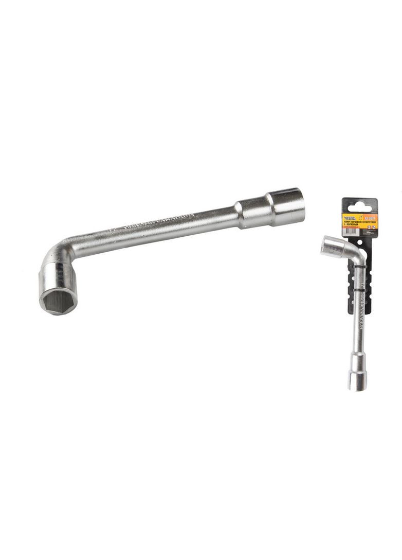 Ключ торцевий з отвором L-подібний 17 мм CRV 73-4017 Mastertool (364121308)