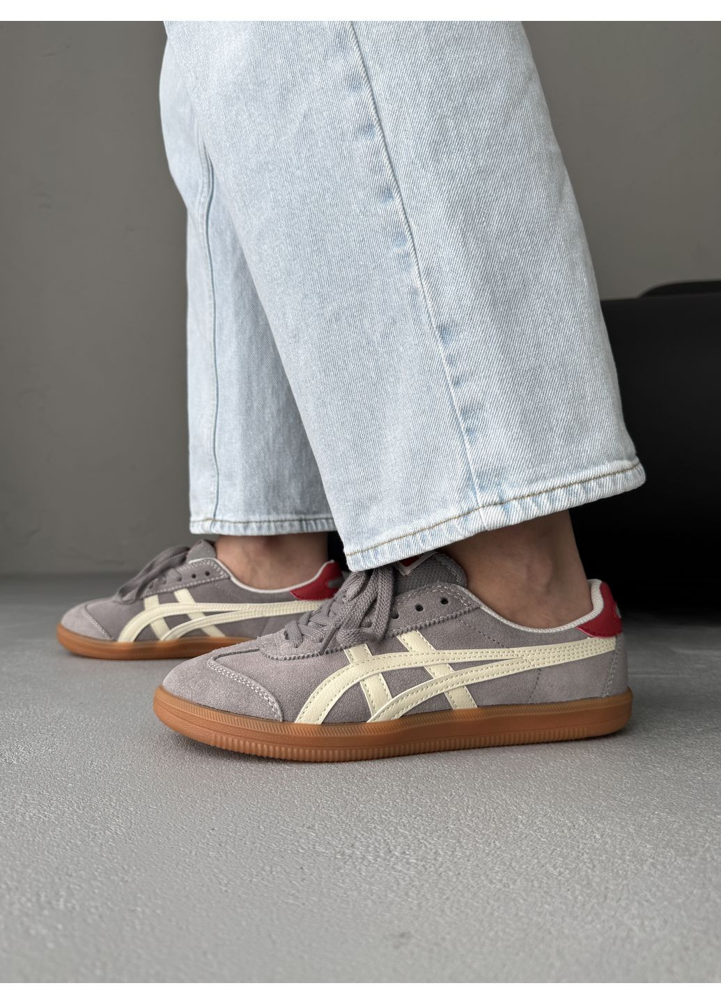 КРОСІВКИ ЖІНОЧІ ASICS ONITSUKA TIGER TOKUTEN GREY / BEIGE АСІКС ОНІТЦУКА ТАЙГЕР No Brand сірі демісезони (368869886)