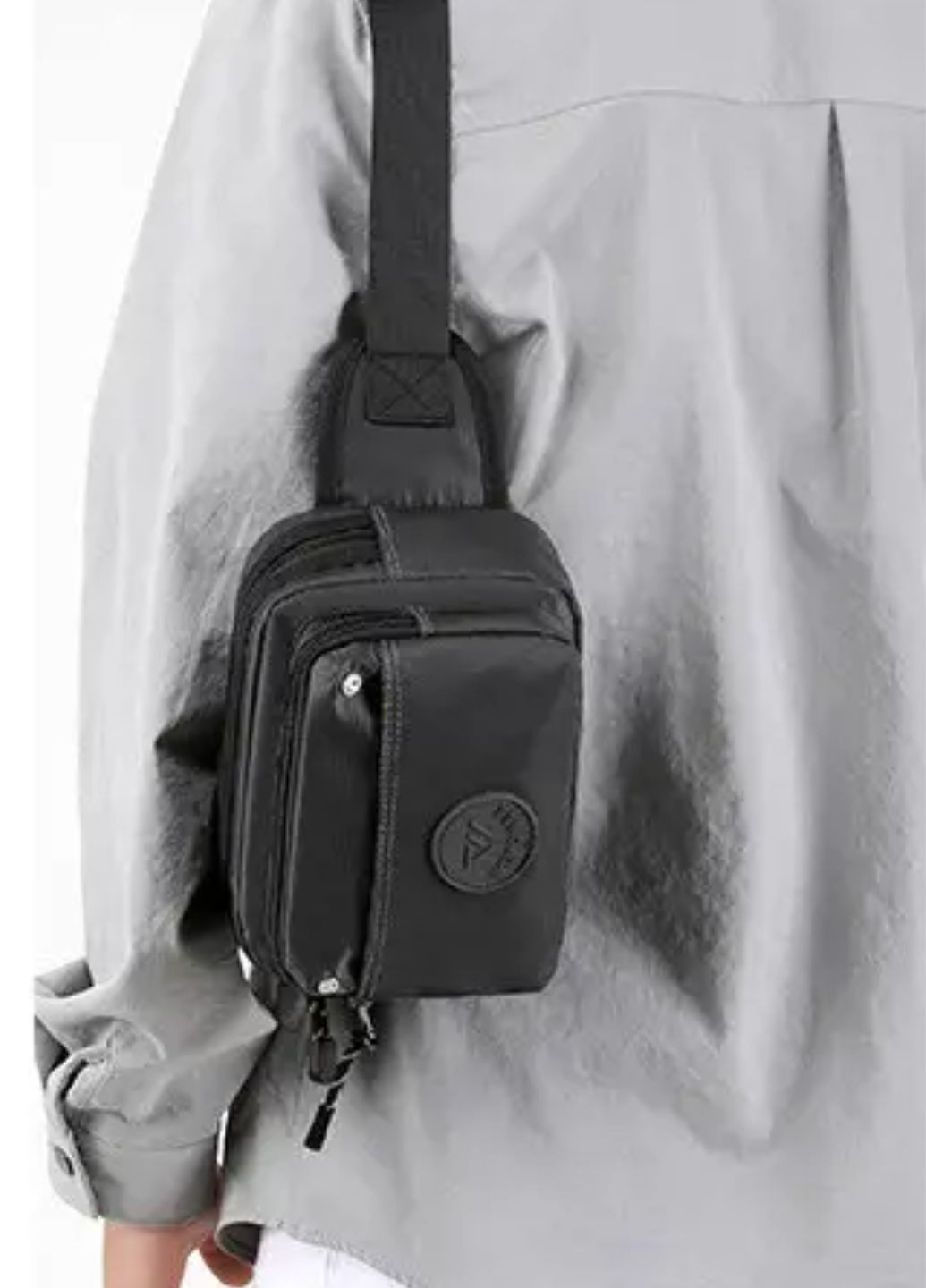 Компактная мужская многофункциональная сумка Black Comfort No Brand (283608404)