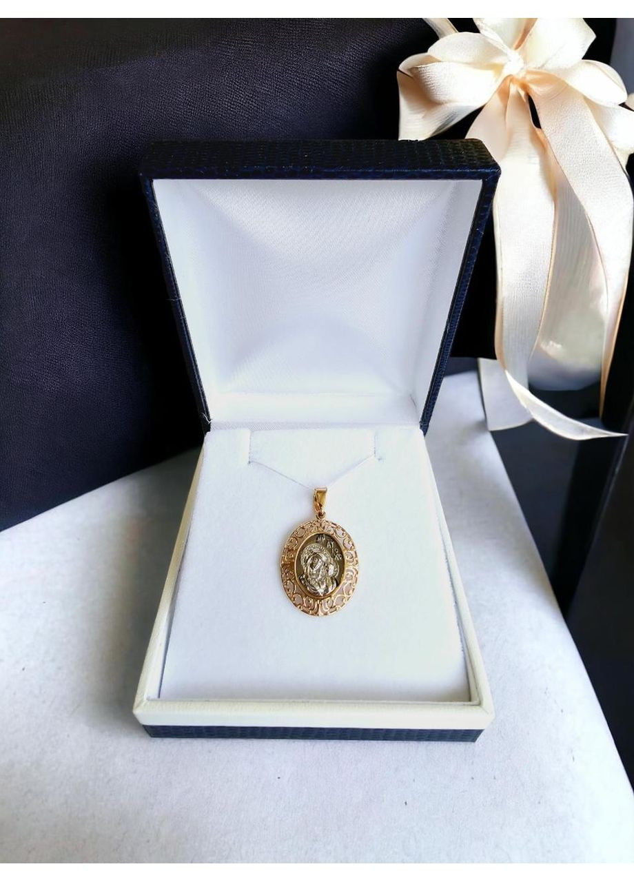 Золотая ладанка (иконка) «Божьей Матери» Столичная Ювелирная Фабрика (3см х 1,8см) 440377-1п Столична Ювелірна Фабрика (355795726)