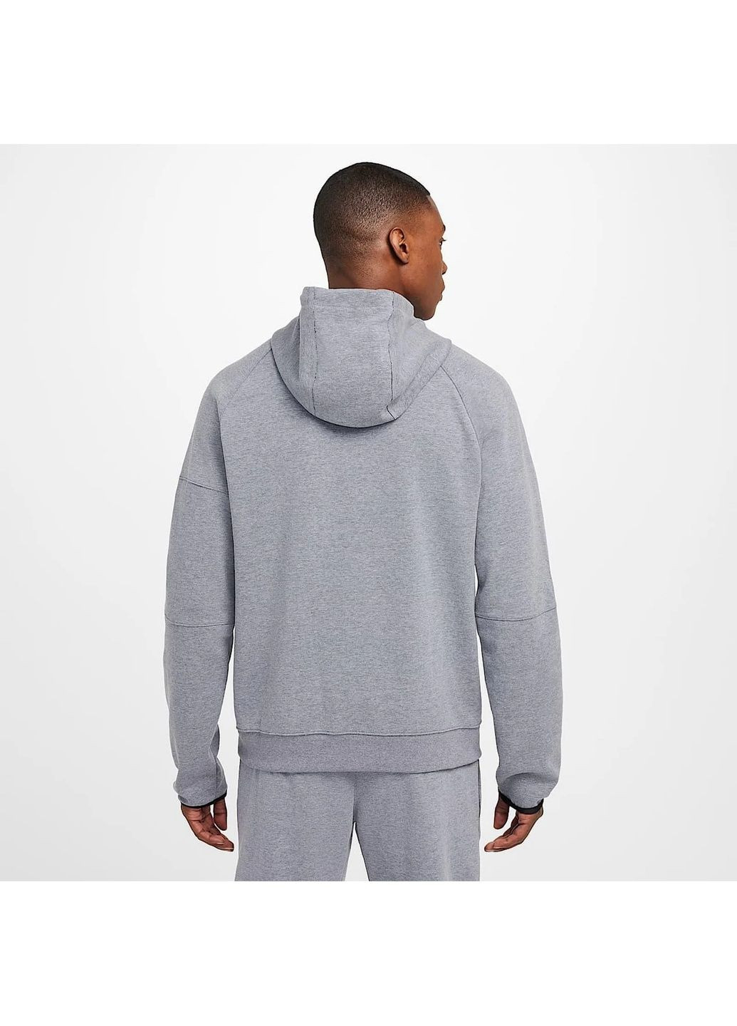 Толстовка чоловіча Sportswear Tech Fleece Essential Full Zip Grey Nike (364837091)