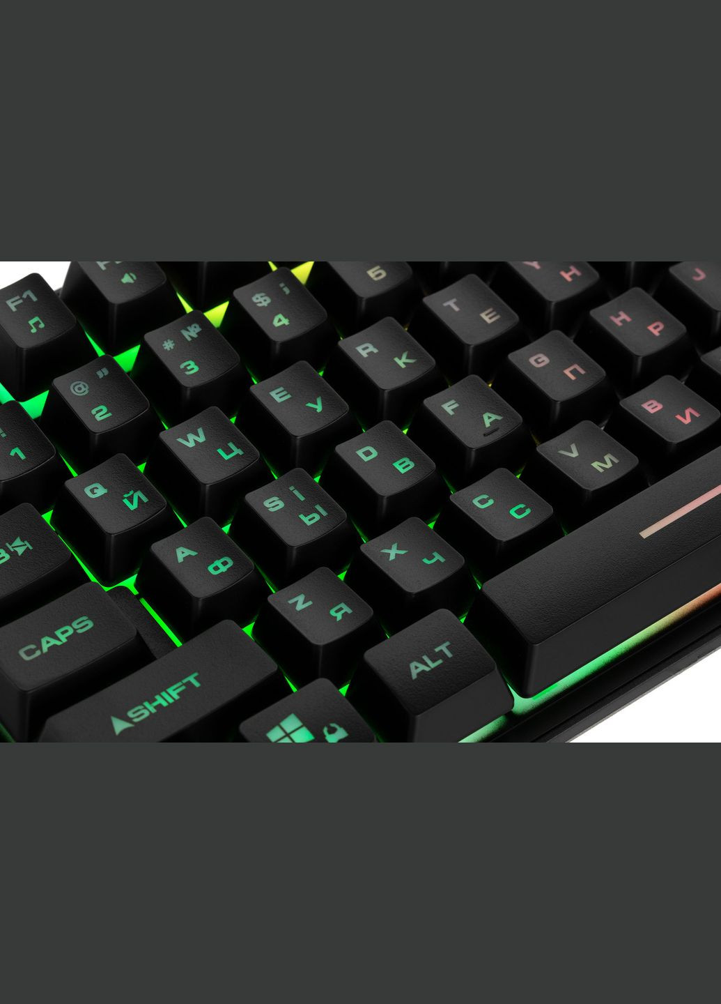 Клавіатура мембранна GAMING KG355 87key, USB-A, EN/UA/RU, LED, (-KG355UBK) 2E (330031095)