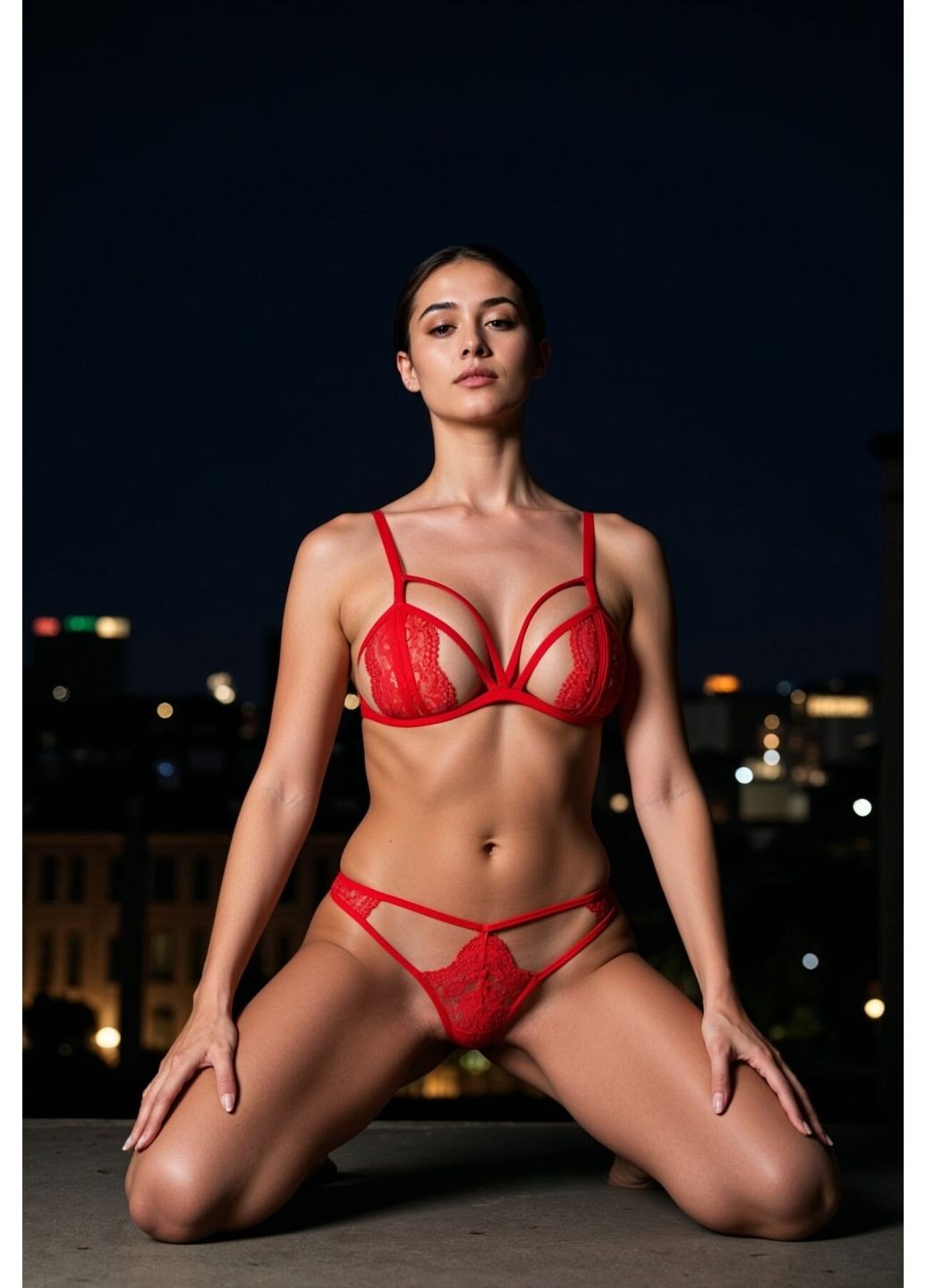 Красный демисезонный комплект anuvera set fire brick cherrylove Passion