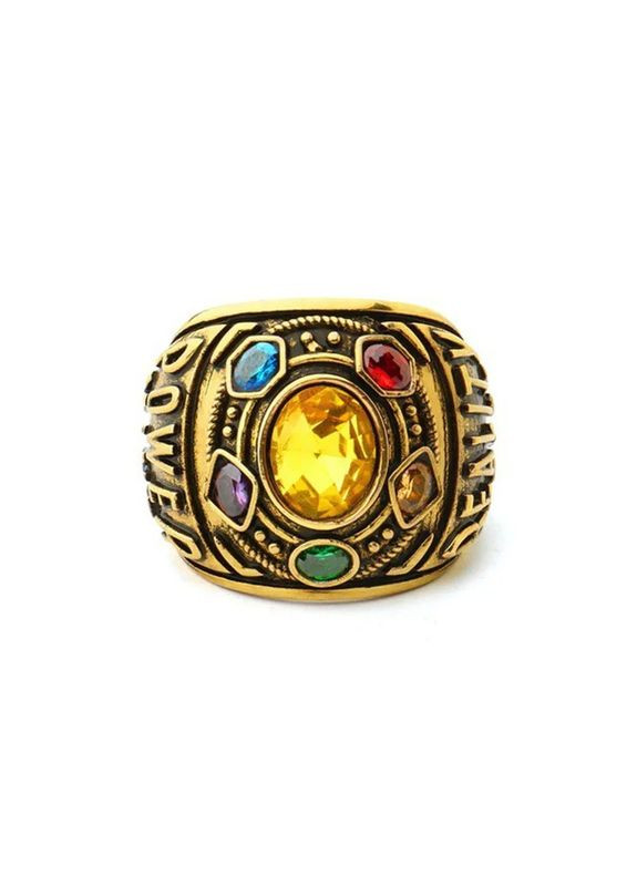 Кольцо мужское Доминирования перстень Фараона Реальная Сила с шестью большими камнями р регулируемый Fashion Jewelry (285110701)