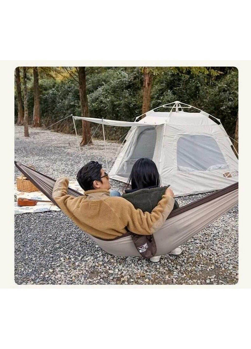 Гамак двомісний NX22681002 khaki Mobi Garden (370666304)