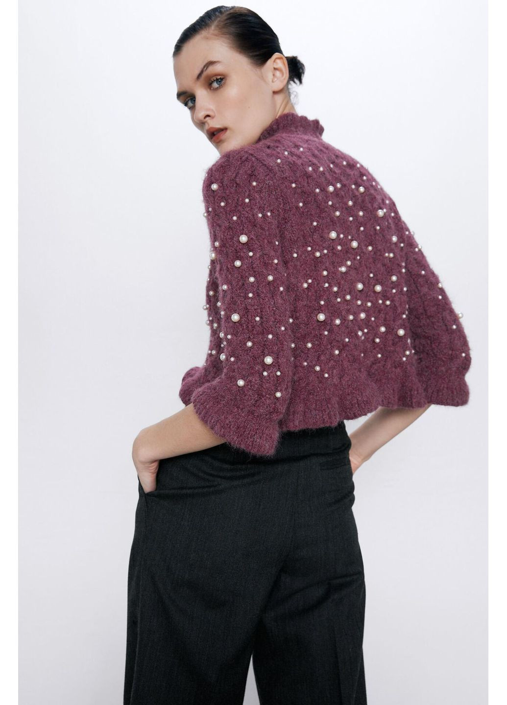 Топ демисезон,фиолетовый, Zara (372127749)