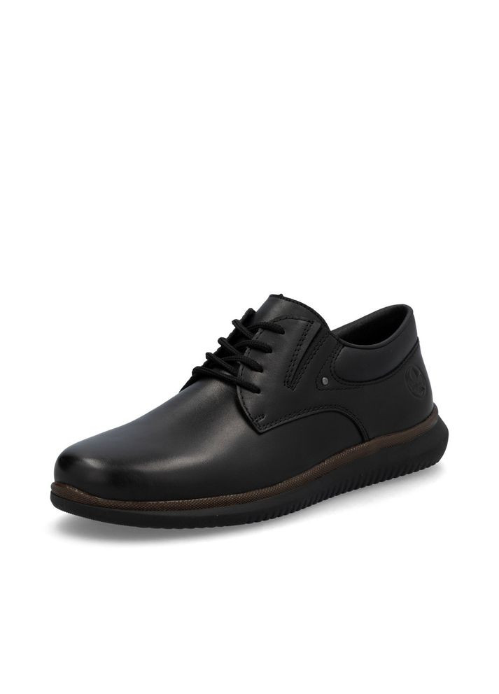 Черные туфли (р) кожа 0-2-2-10419-00 Rieker на шнурках