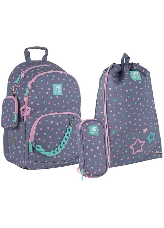 Набор " " /SET_K25-585M-2/ рюкзак + пенал + сумка для обуви 585 Kawaii Star (1/6) Kite (398244684)