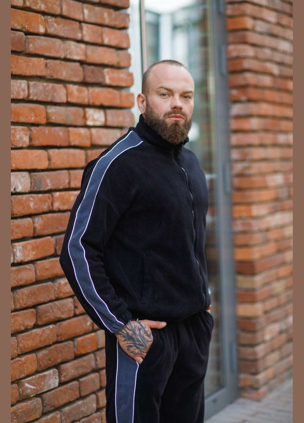 Костюм спортивный мужской ПРЕМИУМ ФЛИС No Brand спортивный костюм (303106099)