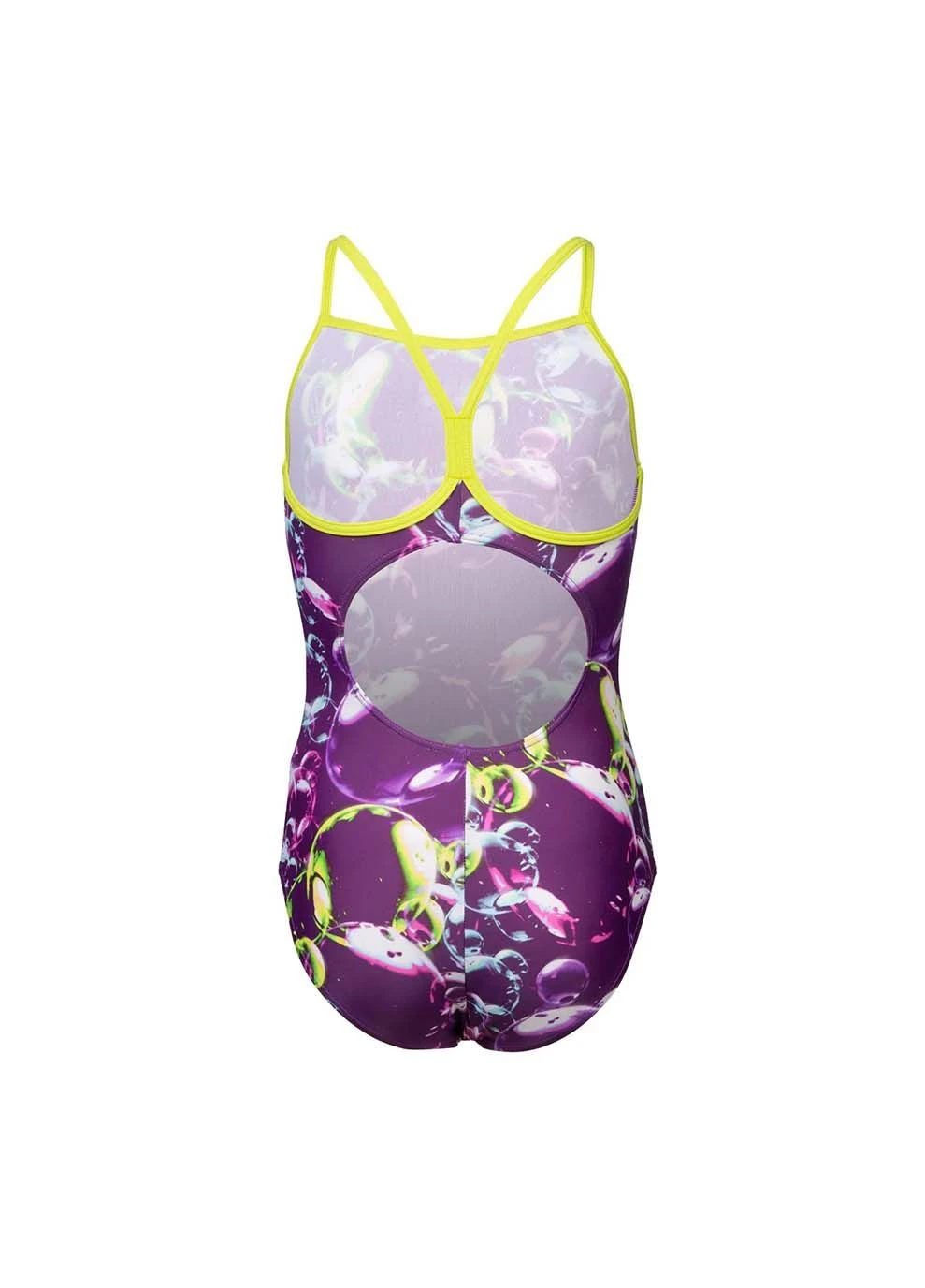 Фиолетовый демисезонный купальник закрытый для девочек soap bubbles swimsuit light dr фиолетовый Arena