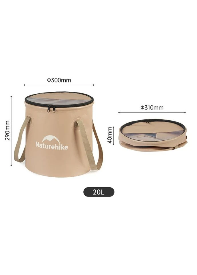 Складное ведро для воды из ЭВА CNK2350CF010, 20 л, бежевый Naturehike (394181453)