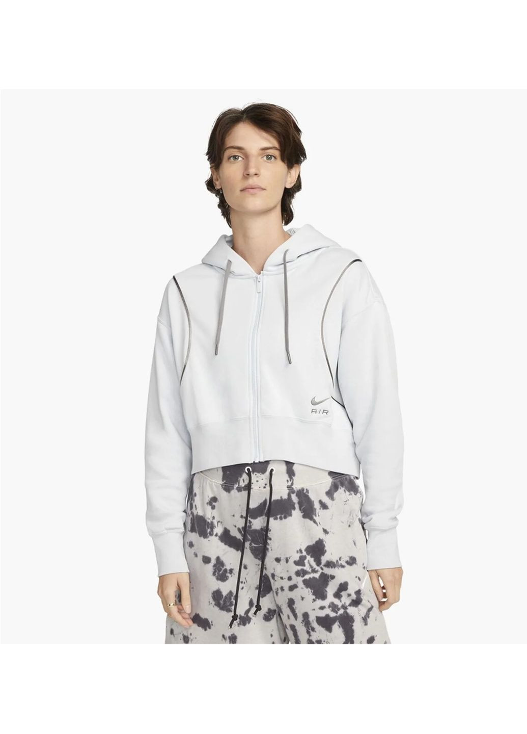 Толстовка жіноча W Nsw Air Flc Hd Fz White Dq6579-043 Nike (365962630)