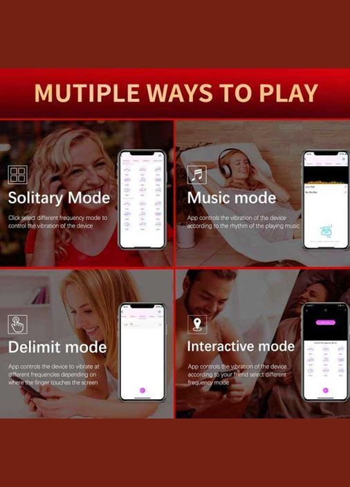 Смарт вакуумный стимулятор в трусики JOS Pimpit (5+10 режимов) - Розовый – Смарт вибраторы No Brand (370611985)
