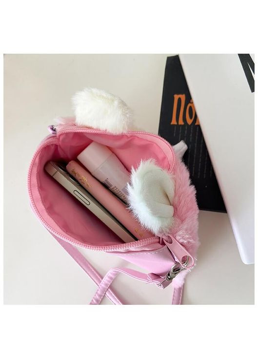 Детская сумка для девочки подарок сумочка пушистая Единорог розовая PRC (264913971)