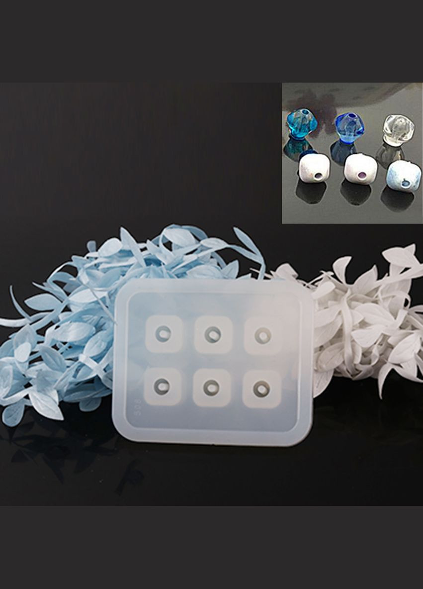 Форма для эпоксидной смолы Молд для ромбических бусин Силикон 72 мм x 59 мм Finding (316248424)