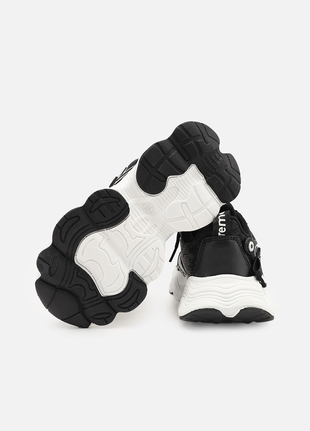 Черные демисезонные кроссовки для девочки, на плоской подошве цвет черный cb-00273844 Kimboo