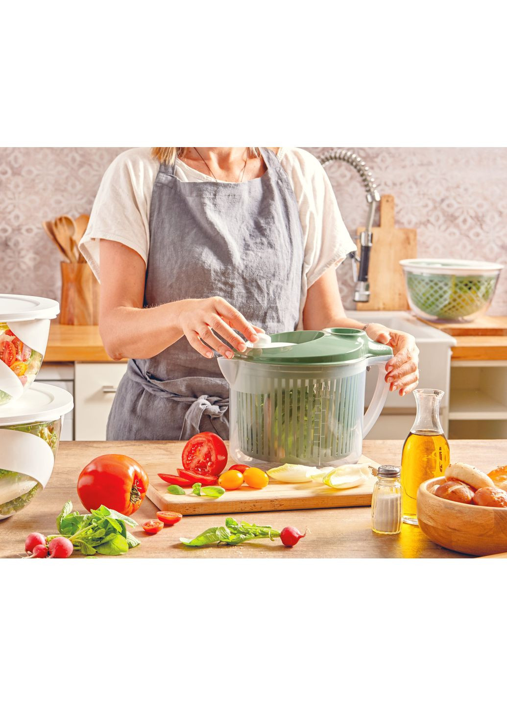 Контейнер для мытья и сушки салата, 3 л Snips (362578963)