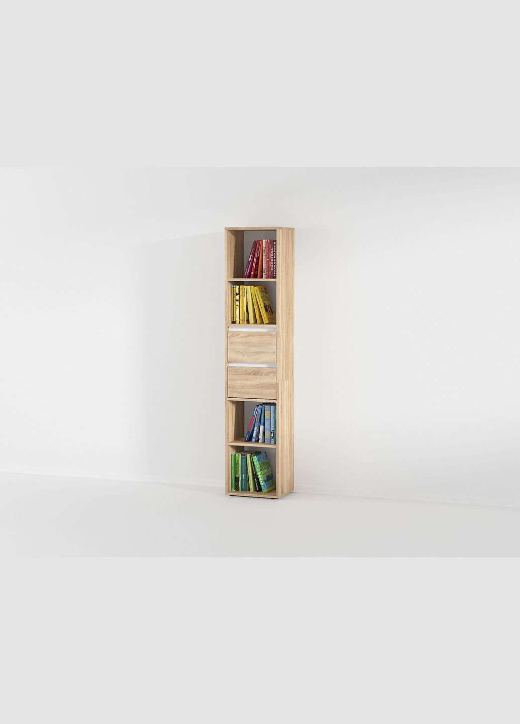 Полиця для книг з висувними ящиками Alice 1710x362x299 Forte (313859383)