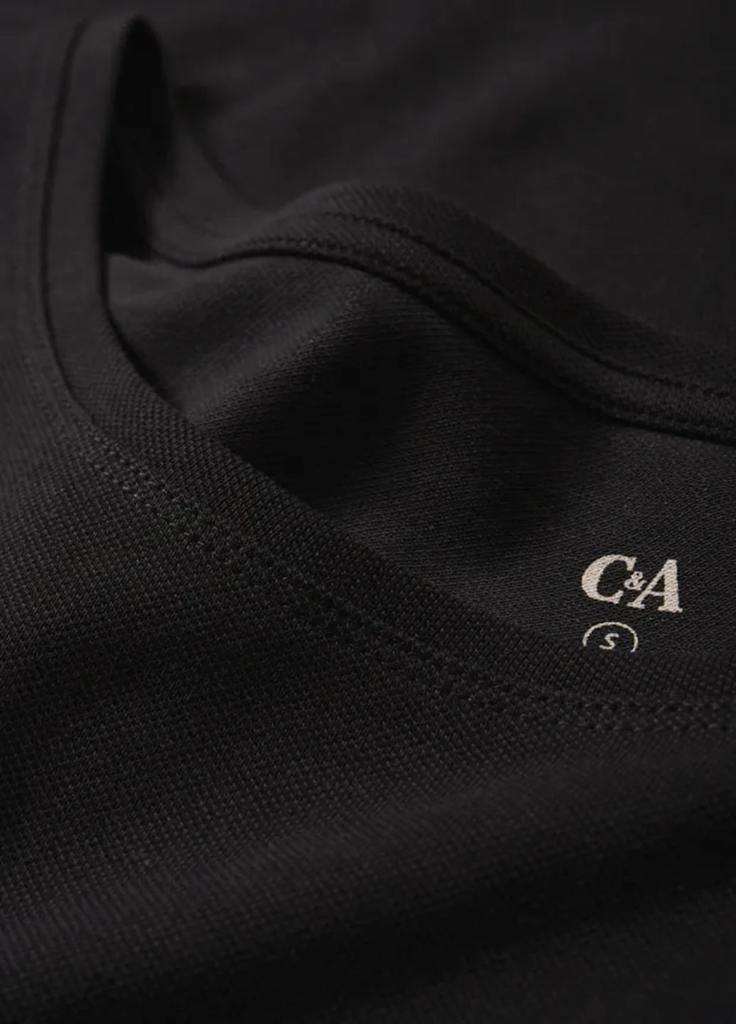 Черное повседневный платье C&A однотонное