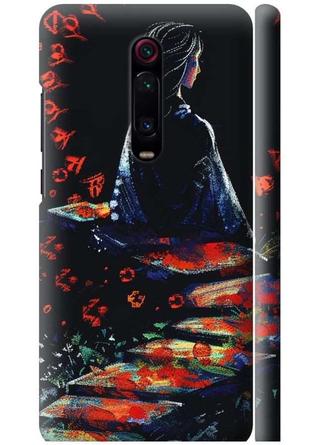 3D пластиковый матовый чехол 'Мечтательная девушка' для Endorphone Xiaomi Redmi K20 Pro (285104762)