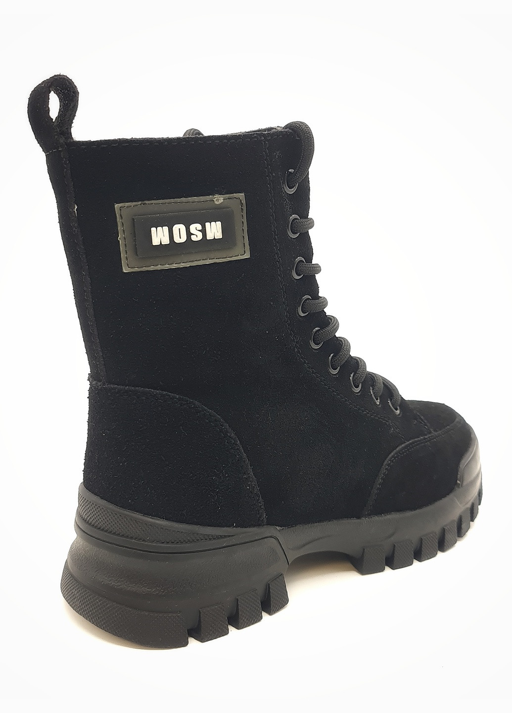 Осенние женские ботинки зимние черные замшевые ii-11-19 23 см(р) It is