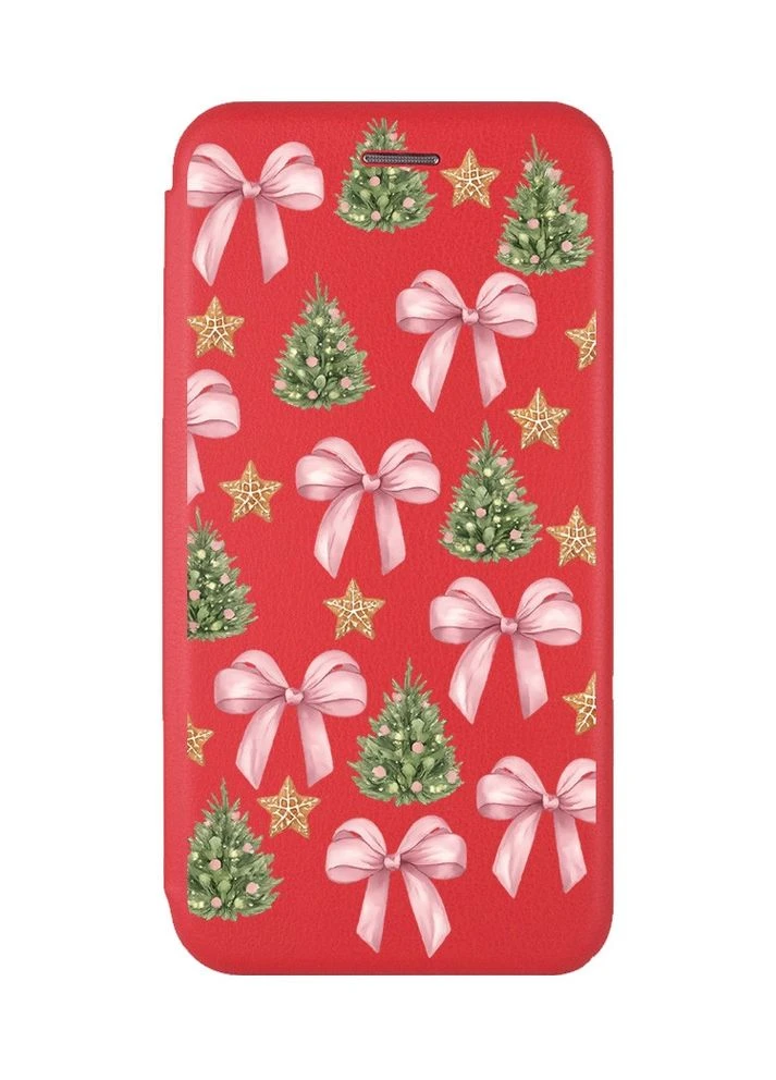 Чехол-книжка с рисунком на Samsung Galaxy A14 5G Рождественский фон (принт 427) Creative (400773739)