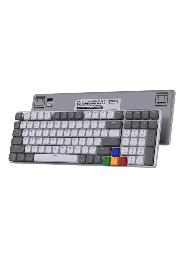 Клавиатура игровая беспроводная MAXFIT AIR99 MK916, Brown Switch, 99 клавиш, ARGB 13 реж., PBT Double-Shot Fantech (407172828)