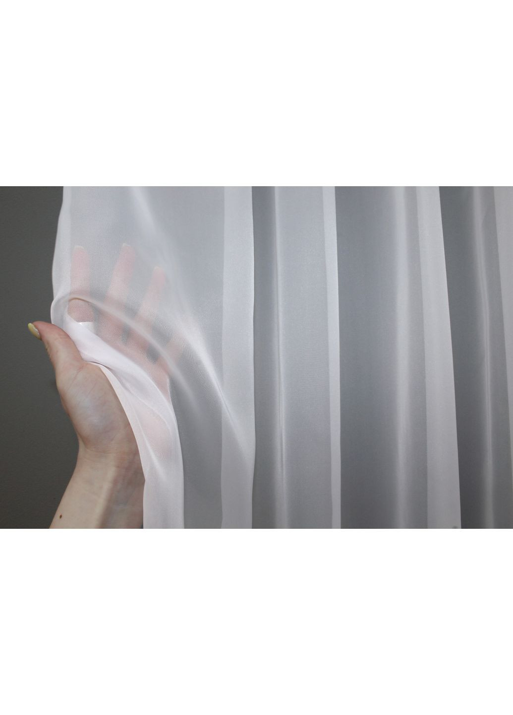 Тюль с тесьмой карандаш н101 Шифон однотонный 300х250 см (44-025) VR-Textil (298122878)